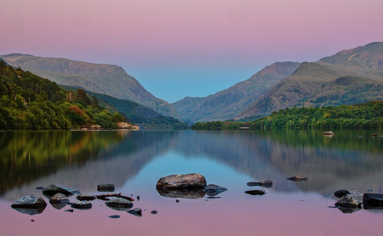 Picturesque view of the lake district
