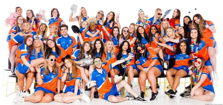 group of fundraisers dressed up in fancy dress