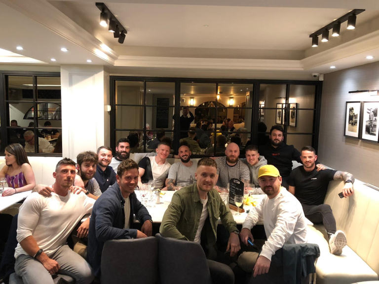 group of fundraisers smiling