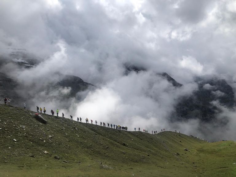 Cloudy mountain view
