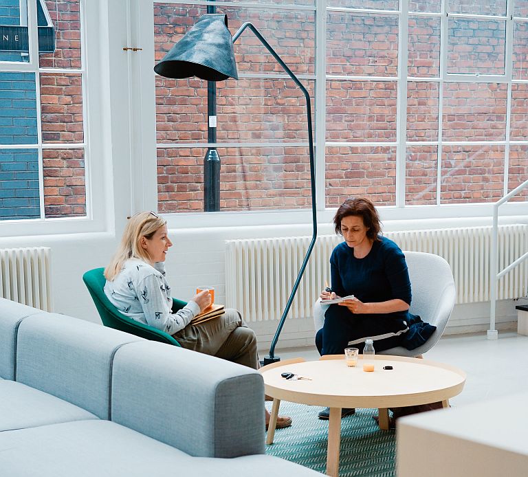 colleagues having a meeting
