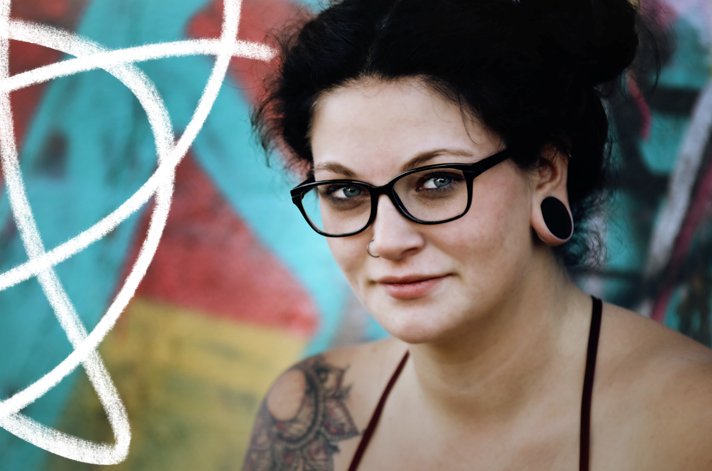 Person looking into the camera