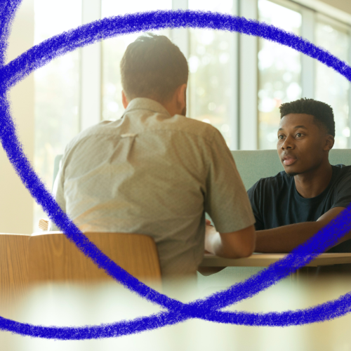 People engaging in conversation