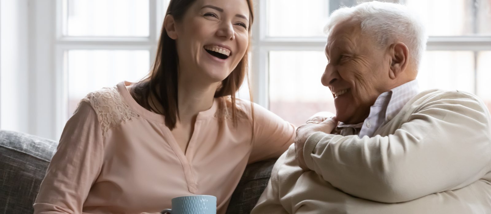 People chatting and laughing together