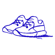 cartoon illustration of trainers