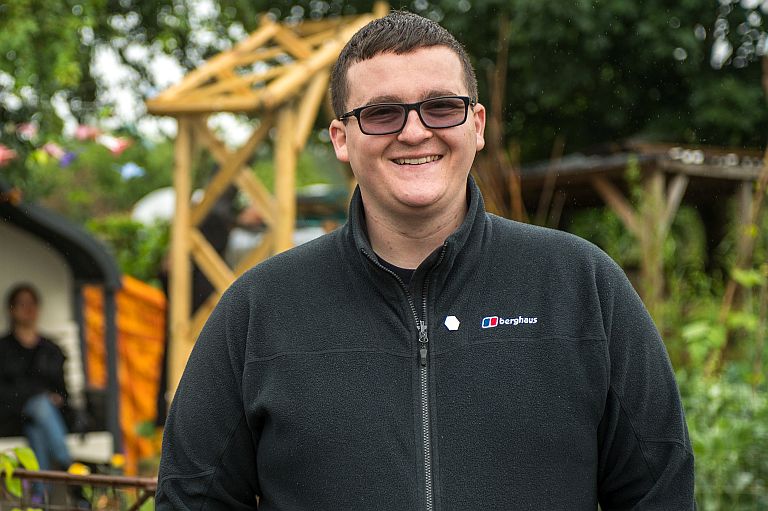 Volunteer's smiling photo