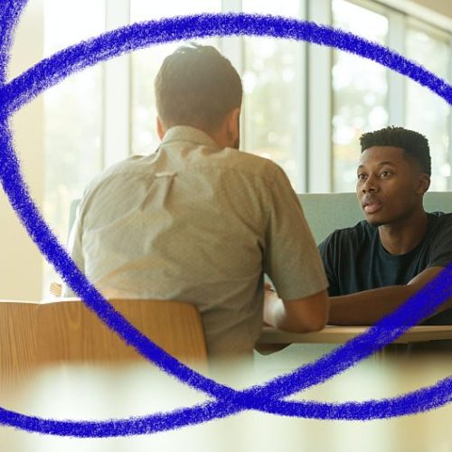 People engaging in conversation