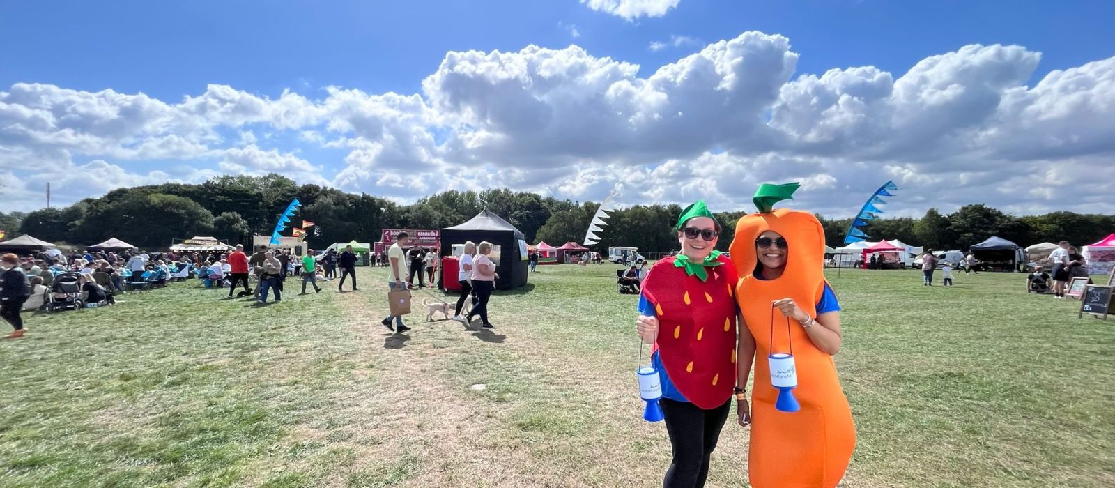 Staff dressed up for Heaton Park food and drink festival