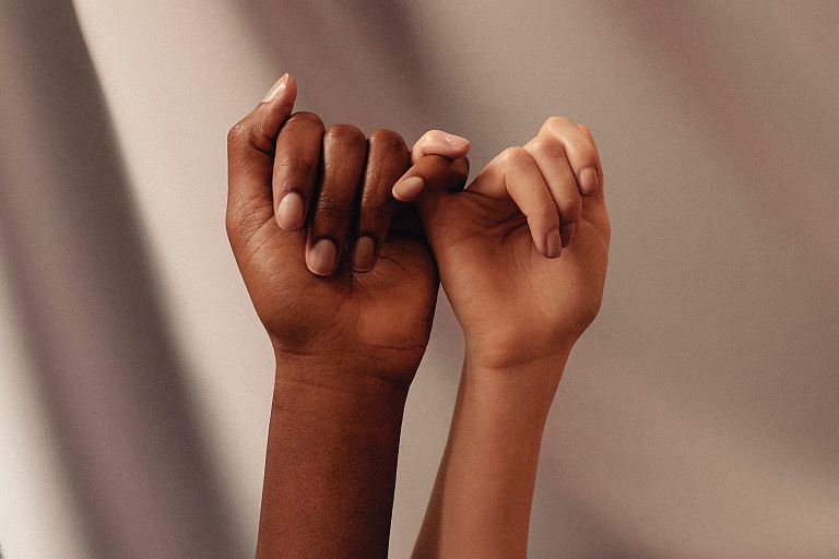 People holding hands