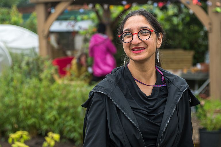 Iffat at the allotment