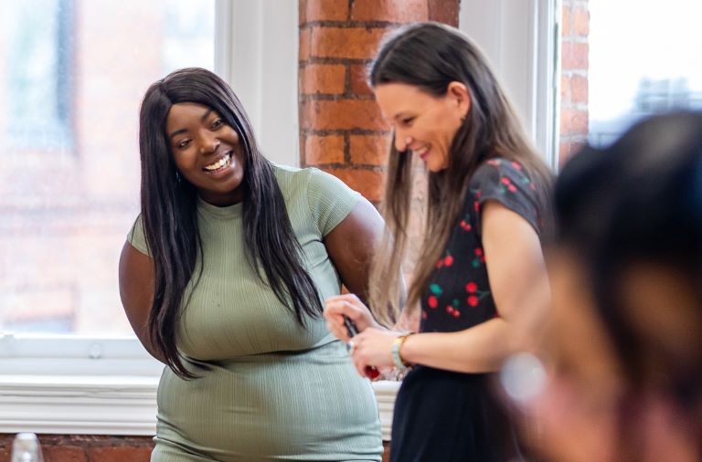 People attending a group session